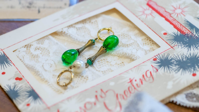 雨のイブに、幸せのヤドリギとヴィンテージガラス*レミース横浜店