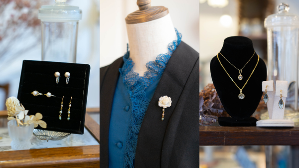 オケージョンアクセサリーをヴィンテージアイテムで