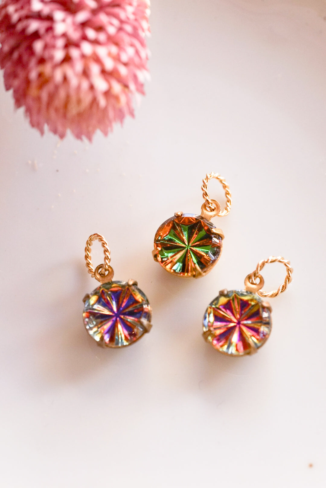 クリスマスカラーのプリズムスター