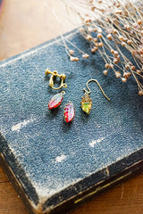 クリスマスカラーのリーフパーツ🎄