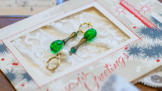 雨のイブに、幸せのヤドリギとヴィンテージガラス＊レミース横浜店