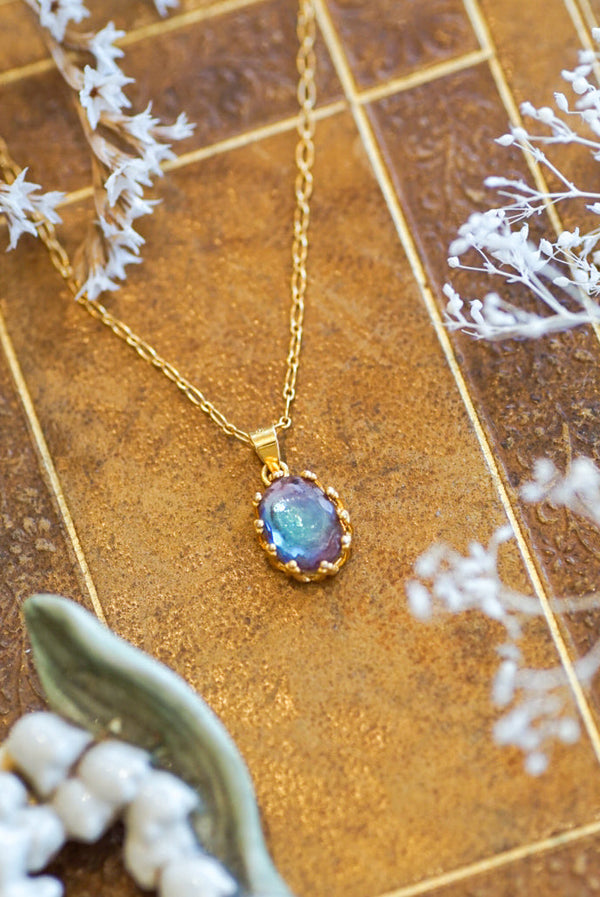 アンティークハニカムカットのサフィレット