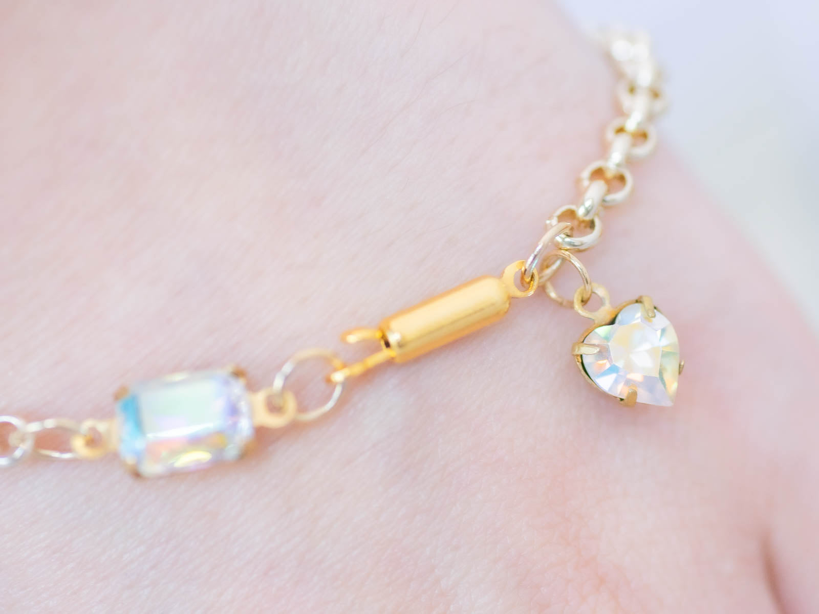 クリスタルオーロラ輝くブレスレット＊レミース横浜店