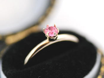 6つ爪リングパーツ・パールゴールドを使用した、オリジナルリングの作り方