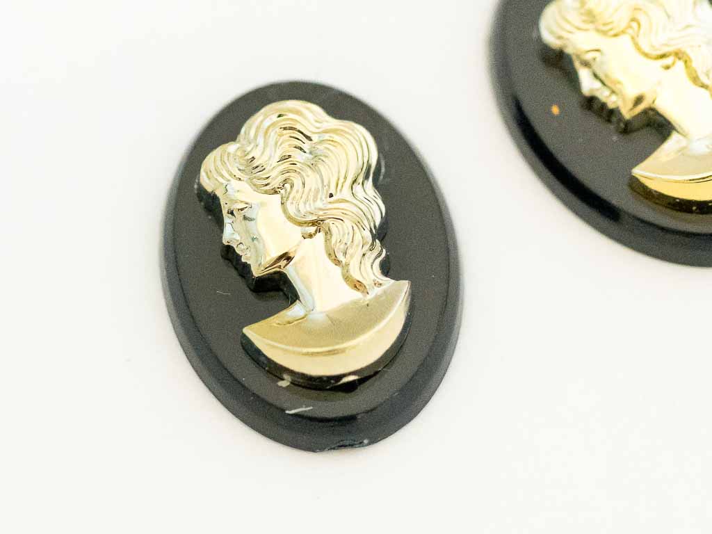 モッタイない！ヴィンテージカボションのブローチorヘアゴムor帯留